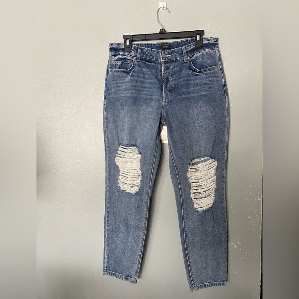 AFRM Ripped High Waisted Jeans size 28
